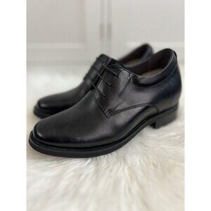 Calden Men's K59510 Black Leather Elevator Shoes 4" Taller Dress Oxfords Sz 11.5
